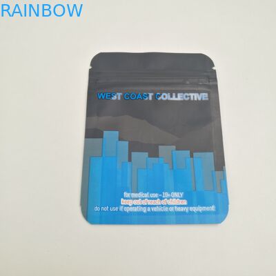 3.5gcookies su misura insacca le bustine UV della medicina della giungla del runtz dell'erbaccia del bambino della prova dell'odore con la chiusura lampo