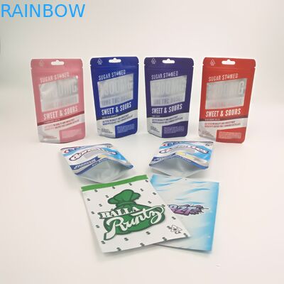 Le borse su misura del ragazzo della giungla di Runtz dei biscotti delle bustine della prova del bambino di 3.5g 7g stanno su Doypack con le doppie chiusure lampo