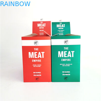 La stampa offset lacera la scatola di carta per la carne secca del manzo