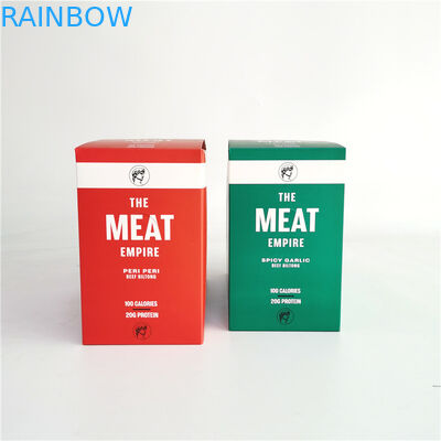 La stampa offset lacera la scatola di carta per la carne secca del manzo