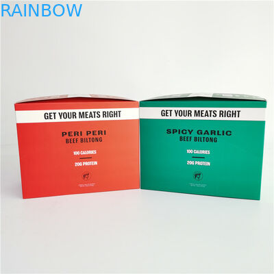 La stampa offset lacera la scatola di carta per la carne secca del manzo