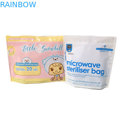 Supporto sterile libero di alto livello di BPA sulla borsa di plastica del sacchetto di stoccaggio degli alimenti per bambini che allatta al seno le borse dello sterilizzatore del capezzolo