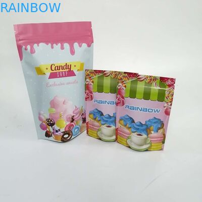 Alti sacchetti lucidi della chiusura lampo dello spuntino di rotocalcografia CMYK