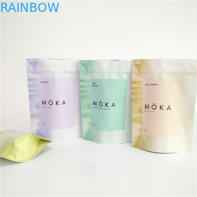 Il colore pieno che stampa il corpo 200g sfrega il supporto sulla borsa di caffè vuota del di alluminio del sacchetto con la chiusura lampo