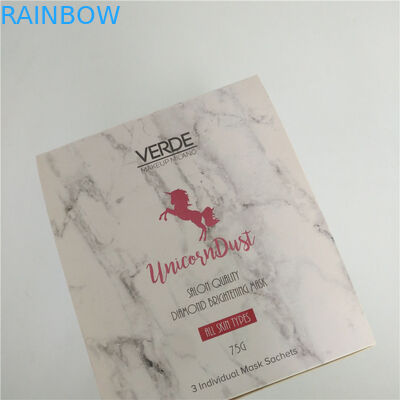 bustina d'imballaggio del campione di Mini Eye Cream Pouch Skincare della borsa della maschera dei capelli di 5ml 30ml con la scatola di presentazione di carta