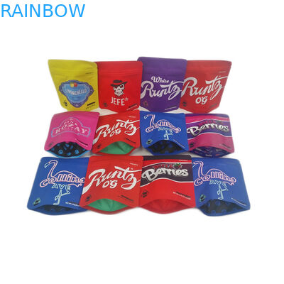 Aspetti all'odore della nave rinforzano il fiore risigillabile commestibile della cannabis di tocco morbido della chiusura lampo della stagnola del sacchetto 3.5g che imballa la borsa di Mylar