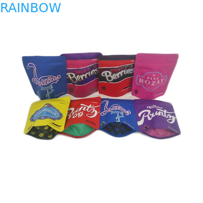 Aspetti all'odore della nave rinforzano il fiore risigillabile commestibile della cannabis di tocco morbido della chiusura lampo della stagnola del sacchetto 3.5g che imballa la borsa di Mylar