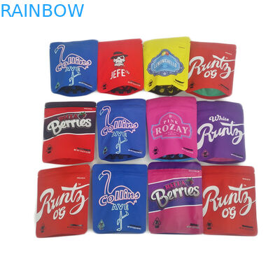 Il tocco morbido 3.5g sventa i sacchetti di plastica a chiusura lampo odora i biscotti Jefe della metallina 3.5g 7g Cannabies della prova che imballa l'abitudine della borsa di Mylar