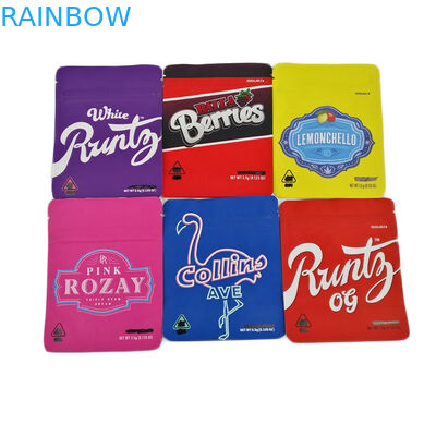 Il tocco morbido 3.5g sventa i sacchetti di plastica a chiusura lampo odora i biscotti Jefe della metallina 3.5g 7g Cannabies della prova che imballa l'abitudine della borsa di Mylar