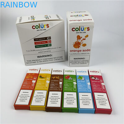 Vape rinchiude la carta di carta dell'ologramma di Cmyk produce delle bolle sulla timbratura calda delle scatole