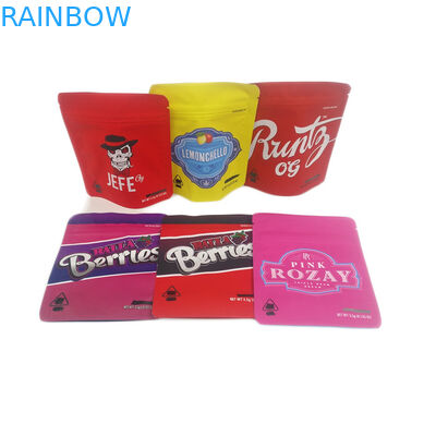 La borsa Bambino resistente commestibile d'imballaggio di Mylar dei biscotti 3.5g del sacchetto di Cannabies di MOQ 500pcs di tocco morbido della prova bassa dell'odore ha personalizzato