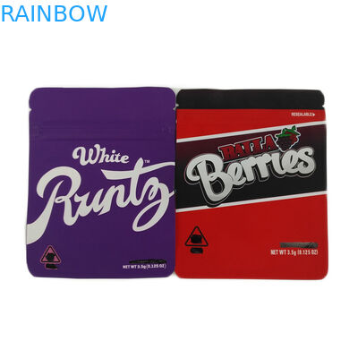 Cannabis stampata su ordinazione della chiusura lampo che imballa i biscotti riciclabili che imballano la borsa d'imballaggio del seme della cannabis prova dell'odore/della borsa