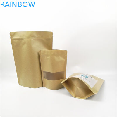 Supporto della carta kraft sull'imballaggio della borsa dello spuntino di CYMK 6oz 8oz