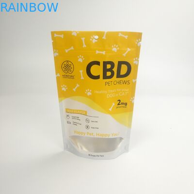 Borsa resistente dell'uscita del bambino delle borse di mylar della prova dell'odore del sacchetto della prova del bambino dei pc di MOQ 100 per l'imballaggio gommoso dei biscotti del fiore CBD