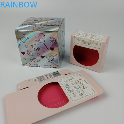 Scatola di carta olografica Matt Lamination di chiaro della finestra colore di Pantone