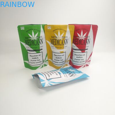 L'odore su ordinazione di imballaggio per alimenti dei sacchetti di plastica rinforza l'erbaccia di CBD le borse di Cannabies che zippano l'imballaggio della serratura