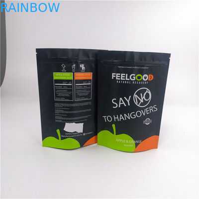 borsa d'imballaggio del di alluminio di 280g Matt Black VMPET MOPP