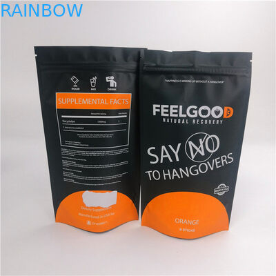 Sacchetti stanti della chiusura lampo di Mylar 120mic dello spuntino 20*15*8cm per alimento