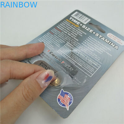 Carta di finitura lucida dell'imballaggio 3D di rinoceronte 7 9x12cm di potenziamento