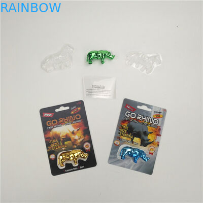 Carta di finitura lucida dell'imballaggio 3D di rinoceronte 7 9x12cm di potenziamento