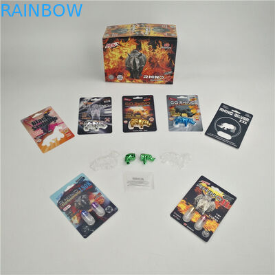 Carta di finitura lucida dell'imballaggio 3D di rinoceronte 7 9x12cm di potenziamento