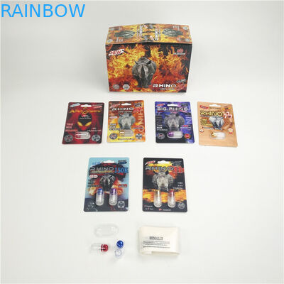 Carta di finitura lucida dell'imballaggio 3D di rinoceronte 7 9x12cm di potenziamento