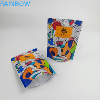 Borsa d'imballaggio dello spuntino/borsa d'imballaggio matta/supporto di plastica della chiusura lampo della polvere del latte al cioccolato del caffè sul sacchetto