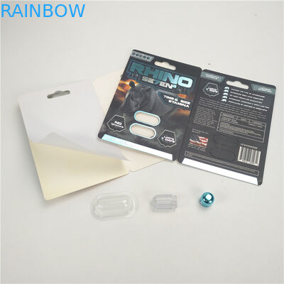 carte maschii della bolla di rinoceronte 150K 3D delle pillole di potenziamento di 9x12cm