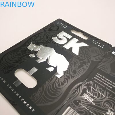 Carte di carta di superficie lucide della bolla della capsula di rinoceronte di 9x12cm