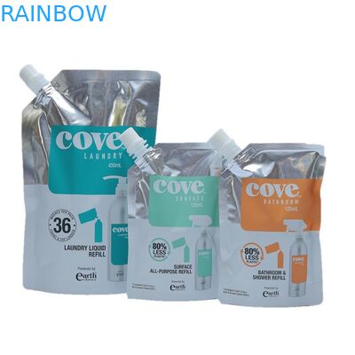 Sacchetto detergente stante della lavanderia dello sciampo dei sacchetti di Doypack del supporto liquido del prodotto disinfettante su