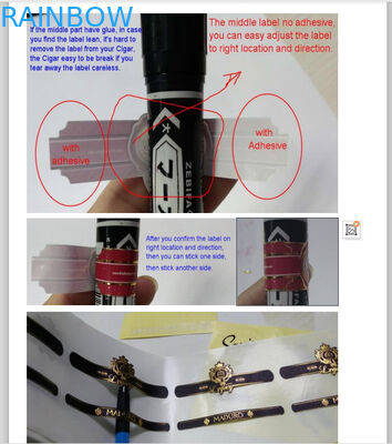 Etichette della manica degli strizzacervelli di timbratura di oro di colore 70mic di CMYK