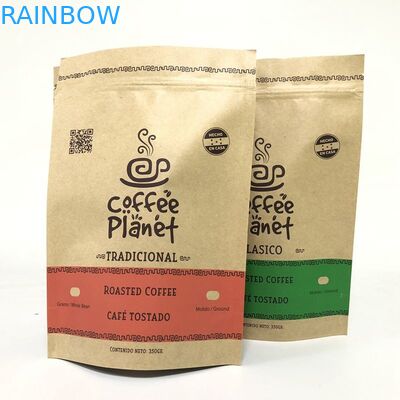 La stagnola della carta kraft della prova CMYK 120gsm dell'odore insacca la chiusura lampo risigillabile