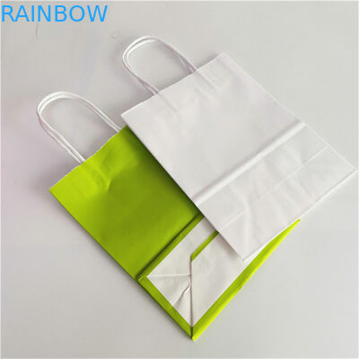 Sacchetti della spesa della drogheria del cartone di carta kraft CMYK 350gsm con la maniglia