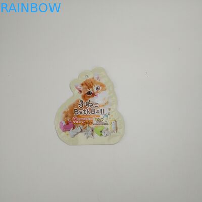 sacchetto d'imballaggio d'imballaggio di plastica su misura dello spuntino del cibo per gatti della borsa dell'alimento per animali domestici del commestibile per il cane con il logo su misura