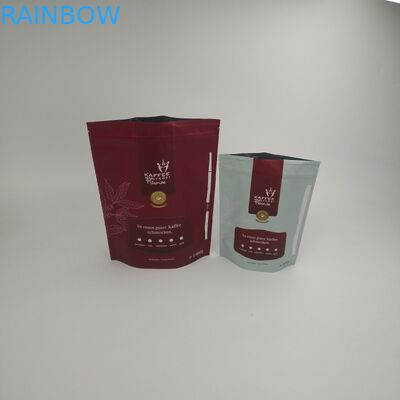 Stia sulle borse di caffè d'imballaggio biodegradabili della borsa di Matt Food Grade Packing Coffee della chiusura lampo con il logo su misura