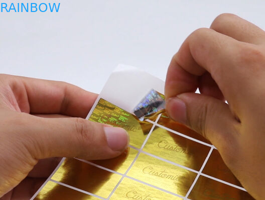 Etichette adesive CYMK UV dell'autoadesivo decorativo olografico 60mic