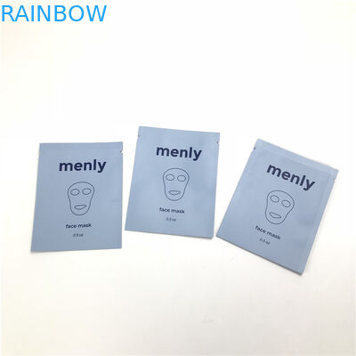 Sacchetto cosmetico eliminabile libero del campione del campione per la bustina sigillata lato facciale della pulitrice tre del siero dell'occhio dello sciampo