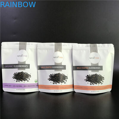 Il sacchetto del di alluminio ha personalizzato le borse con Logo Mylar Bags stampato con la chiusura lampo