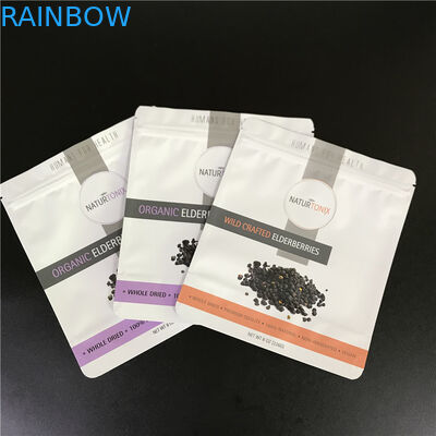 Il sacchetto del di alluminio ha personalizzato le borse con Logo Mylar Bags stampato con la chiusura lampo