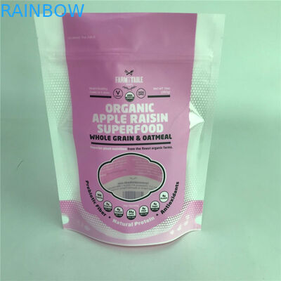 Il supporto lucido della superficie sulle borse d'imballaggio ha personalizzato le borse con la finestra per l'imballaggio per alimenti