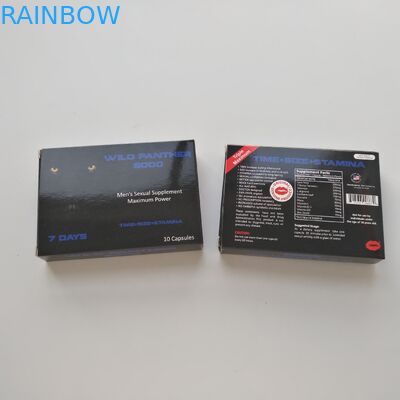 L'abitudine ha stampato la scatola d'imballaggio della carta della carta della pillola bianca di sanità