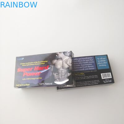 L'abitudine ha stampato la scatola d'imballaggio della carta della carta della pillola bianca di sanità