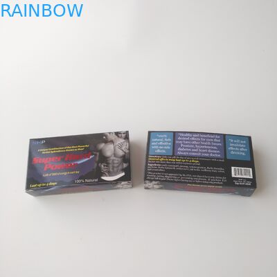 L'abitudine ha stampato la scatola d'imballaggio della carta della carta della pillola bianca di sanità