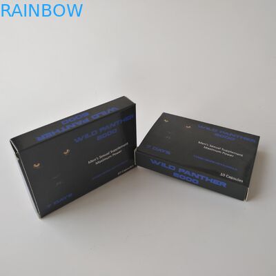 L'abitudine ha stampato la scatola d'imballaggio della carta della carta della pillola bianca di sanità