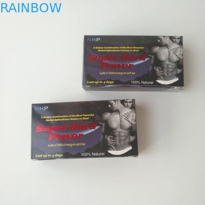 L'abitudine ha stampato la scatola d'imballaggio della carta della carta della pillola bianca di sanità