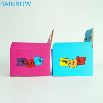 Il cioccolato su ordinazione del dolce del contenitore di carta da stampa ha ondulato il contenitore di carta dell'esposizione del cartone