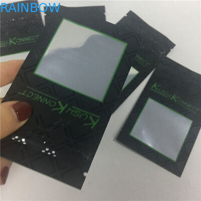 IL PE UV della stampa KUSH impedisce i bambini le borse d'apertura del tabacco con la finestra