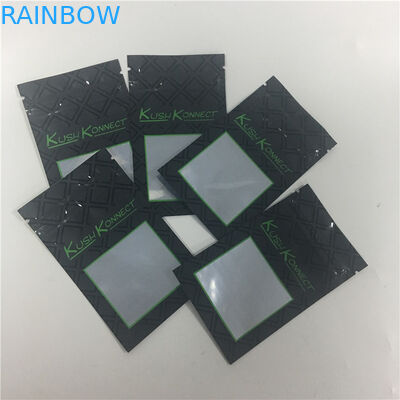 IL PE UV della stampa KUSH impedisce i bambini le borse d'apertura del tabacco con la finestra