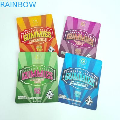 Digital che stampa tre sacchetti sigillati lato ha personalizzato le borse piane con la chiusura lampo