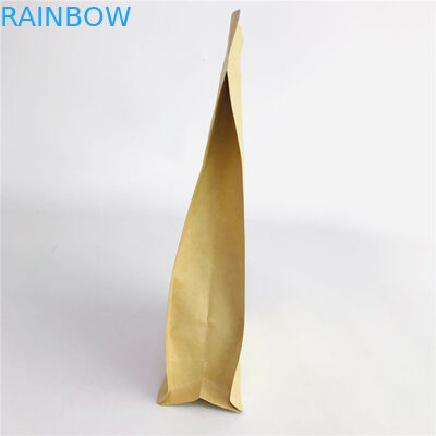 Su ordinazione accettati stanno sulle borse ecologiche di PLA di carta kraft delle borse con la chiusura lampo